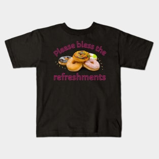 Mormon Funny Please Bless the Refreshments Kids T-Shirt